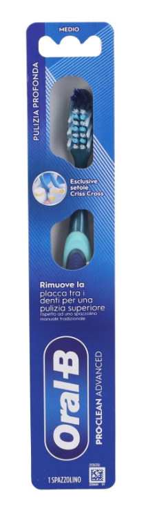 ORAL-B Spazzolino Pro-Clean Advanced Pulizia Profonda Setole Medie